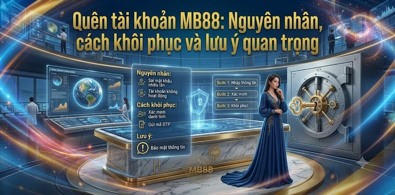 Quên tài khoản MB88 Nguyên nhân, cách khôi phục và lưu ý quan trọng